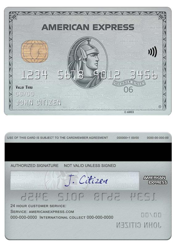 USA HSBC bank american express platinum card